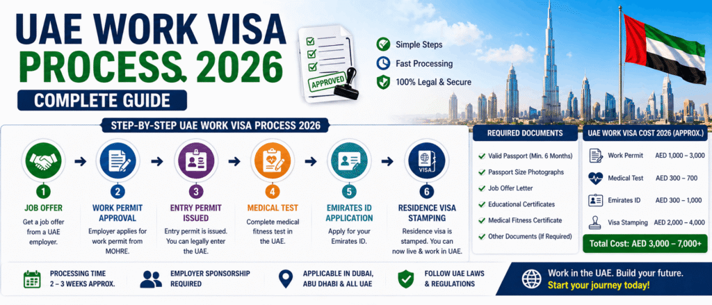 UAE Work Visa Process 2026 – Complete Guide