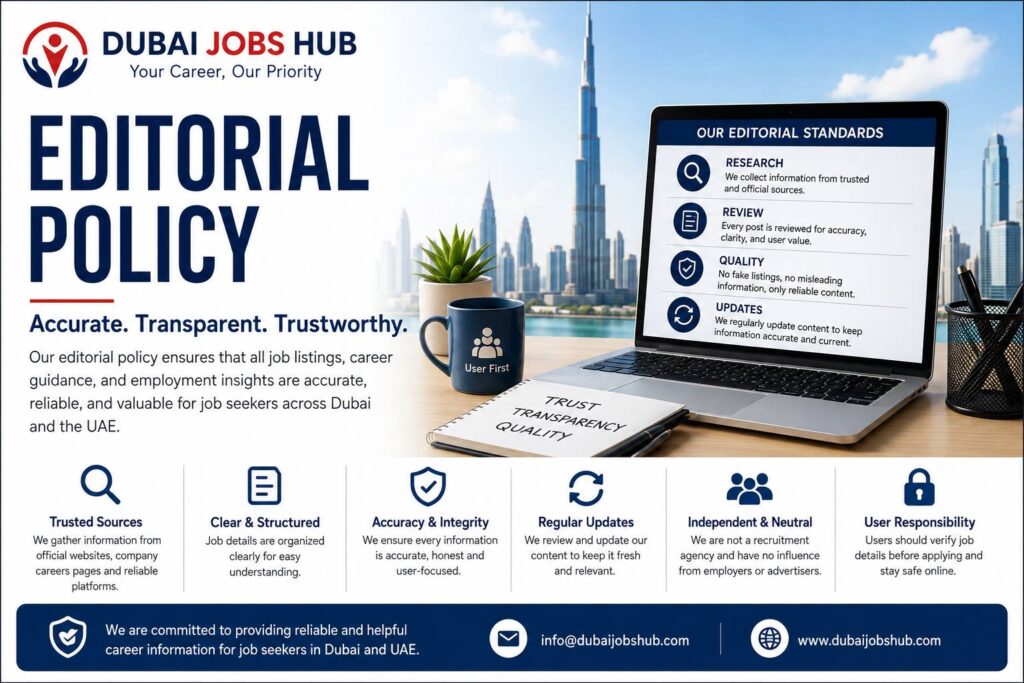 Dubai Jobs Hub editorial policy